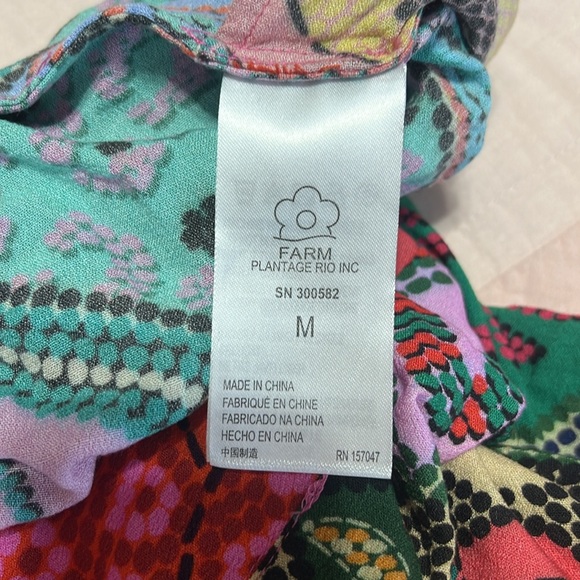 Farm Rio dotted patch scarf jumpsuit size medium - Picture 5 of 12